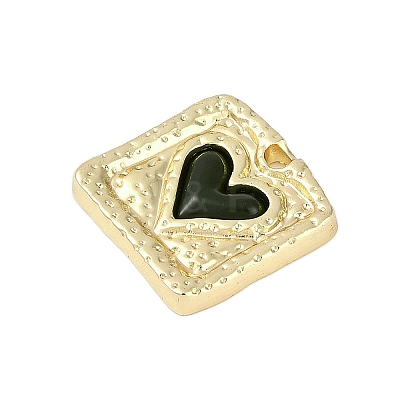 Rack Plating Alloy Enamel Pendants PALLOY-P309-04G-04-1