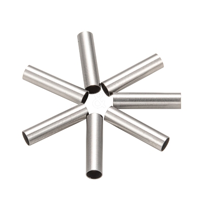 Tarnish Resistant 304 Stainless Steel Tube Beads STAS-G071-32P-1