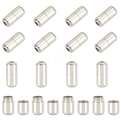 Brass Capsule Lace Lock Buckles KK-PH0001-29P-WH-1