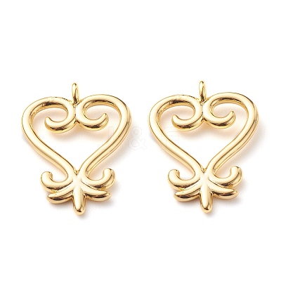 Brass Pendants KK-Z010-02G-1