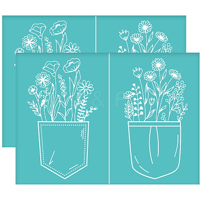 Self-Adhesive Silk Screen Printing Stencil DIY-WH0337-077-1