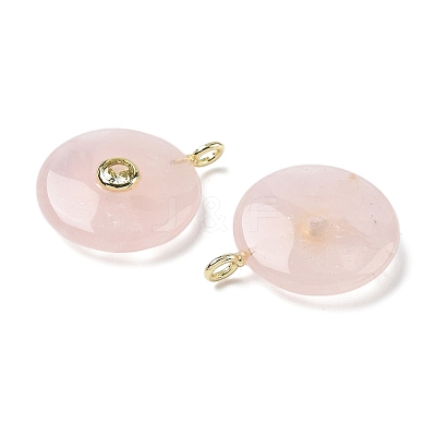 Natural Rose Quartz Pendants G-I391-02G-02-1