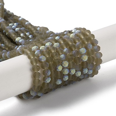 Transparent Glass Beads Strands EGLA-A034-T4mm-MB16-1