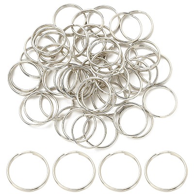 50Pcs Iron Split Key Rings FIND-YW0001-54-1
