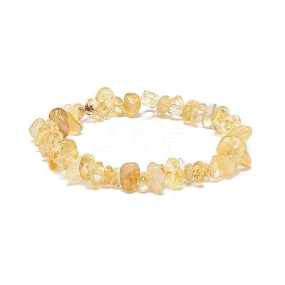 6Pcs 6 Style Natural Mixed Gemstone Chips Stretch Bracelets Set BJEW-JB08916-1