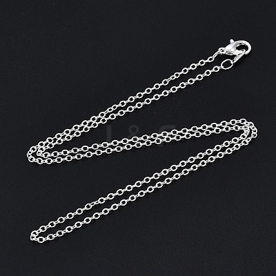 Brass Cable Chain Necklace MAK-S072-18S-1