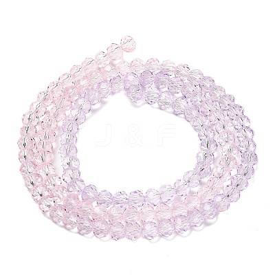 Transparent Painted Glass Beads Strands X1-DGLA-A034-T3mm-A05-1