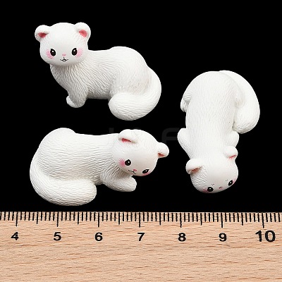 Resin White Ferret Miniature Figurines RE-CBA17C4-15-1