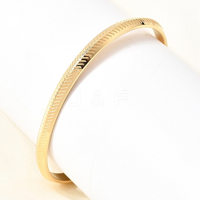 304 Stainless Steel Textured Open Cuff Bangles for Women SA-CBAC920-11G-1