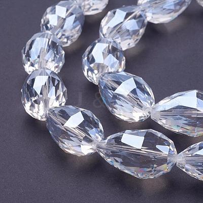 Transparent Glass Bead Strands EGLA-E049-NB01-1
