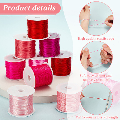 11 rolls 11 colors Flat Elastic Crystal String EW-PH0001-11-1