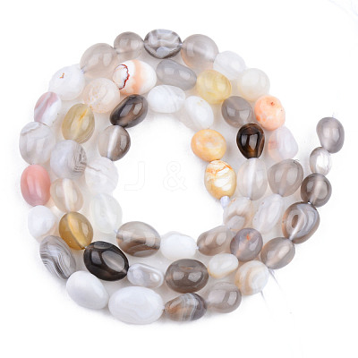 Natural Botswana Agate Beads Strands G-S359-156-1