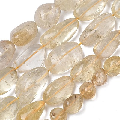 Heated Natural Citrine Beads Strands G-L650-I01-01-1
