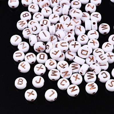 Plating Acrylic Beads PACR-Q112-07C-1