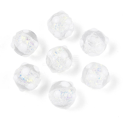 Handmade Foil Lampwork Beads Strands FOIL-T008-02A-1