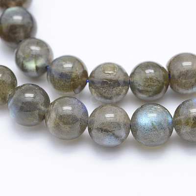 Natural Labradorite Beads Strands G-P336-19-8mm-1
