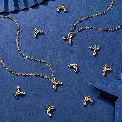 20Pcs Brass Micro Pave Colorful Cubic Zirconia Charms KK-SZ0004-71-1