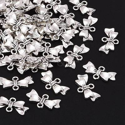 Bowknot Alloy Links connectors LS-EA11930Y-1