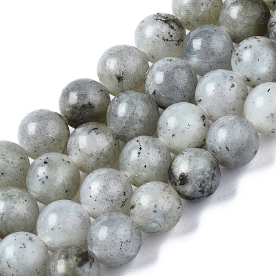 Natural Labradorite Round Beads Strands G-S158-8mm-1