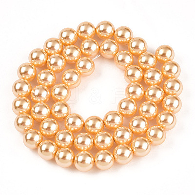Glass Pearl Beads Strands HY-G002-01D-10-1