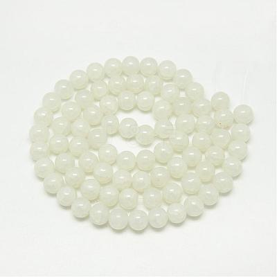 Baking Paint Crackle Glass Bead Strands DGLA-Q023-8mm-YS1-1