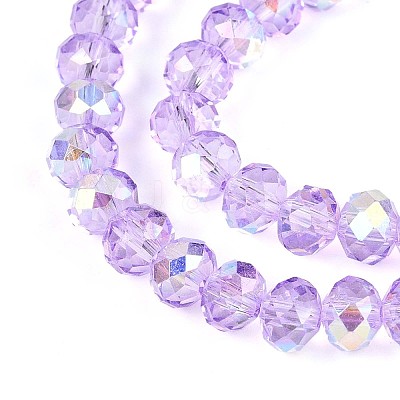 Transparent Glass Beads Strands EGLA-N016-6mm-03-1