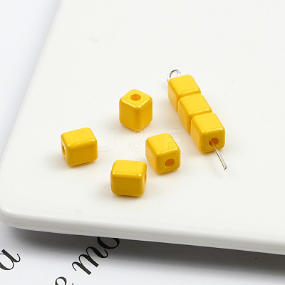Opaque Acrylic Beads OACR-H034-36A-1