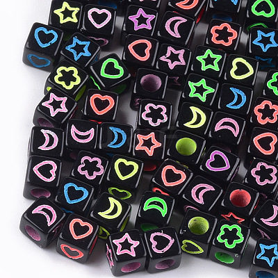 Craft Style Acrylic Beads MACR-T023-23A-1