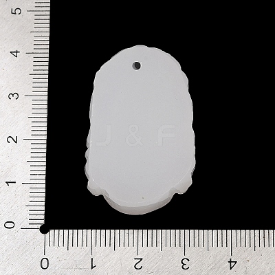 Natural White Jade Carved Pendants G-S384-01E-1