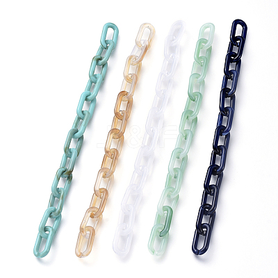 Handmade Acrylic Cable Chains AJEW-JB00554-1