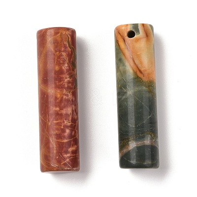 Natural Red Line Jasper Pendants G-K297-A08-1