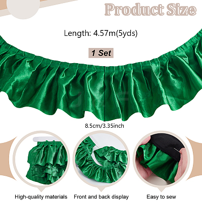 Pleated Satin Ribbons SRIB-GA0001-20B-1