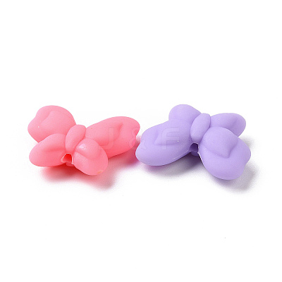 Rubberized Style Acrylic Beads SACR-P018-01M-1