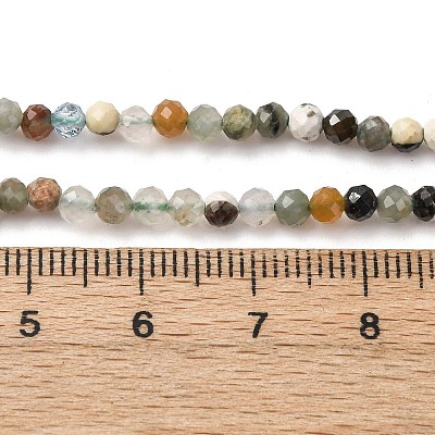 Natural Tree Agate Beads Strands G-RM2025-A40-3mm-1
