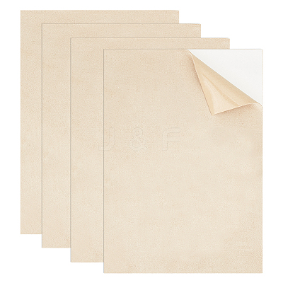 Self-Adhesive Faux Suede Clothing Patches PATC-WH0005-37B-1