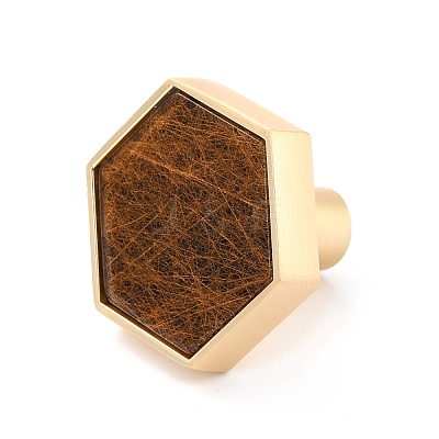 Hexagon with Marble Pattern Brass Box Handles & Knobs DIY-P054-C10-1