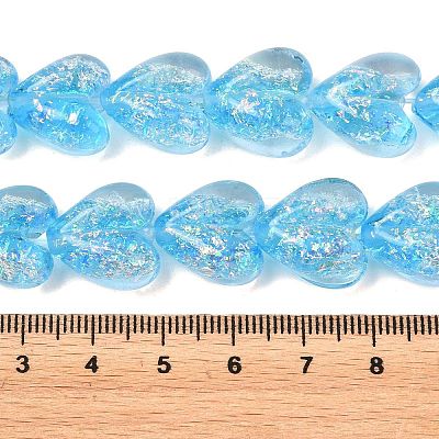 Handmade Foil Glass Beads DICH-C001-01F-1