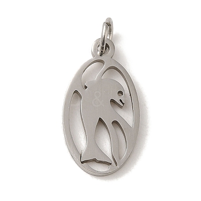 Non-Tarnish 201 Stainless Steel Pendants STAS-E217-40P-1