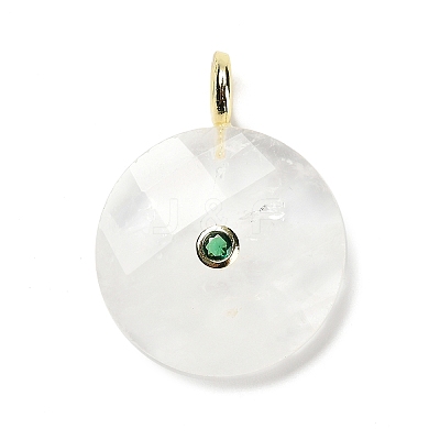 Natural Mixed Gemstone Faceted Pendants G-A287-02G-1