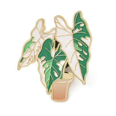 Monstera Bonsai Enamel Pin AL-CBA3D3B-03E-G-1