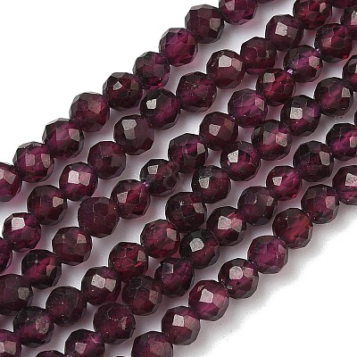 Natural Garnet Beads Strands G-B168-A05-4mm-1