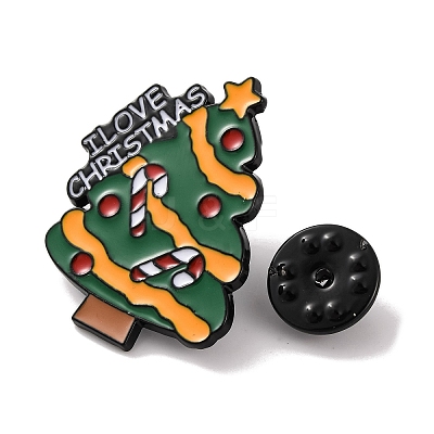 Christmas Tree Enamel Pins JEWB-M043-03C-1