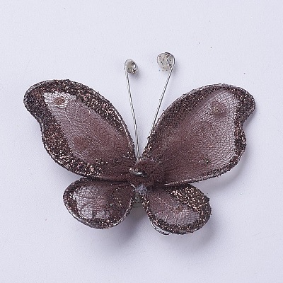 Polyester Butterfly Decoration DIY-WH0018-03I-1