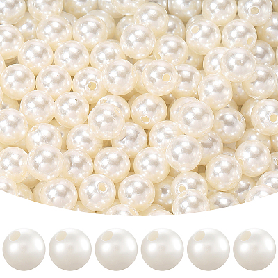 Imitation Pearl Acrylic Beads PEAR-LT0001-02B-1