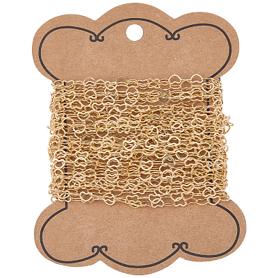 5M Brass Heart Link Chains CHC-BM0001-05-1