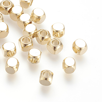 Brass Spacer Beads KK-T014-37G-1