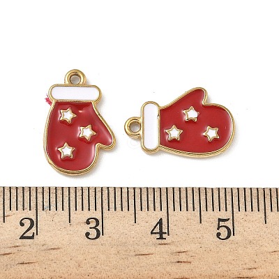 304 Stainless Steel Enamel Pendants STAS-L300-012G-20-1