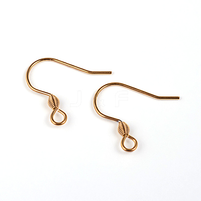Ion Plating(IP) 304 Stainless Steel Earring Hook Findings STAS-G130-46G-1