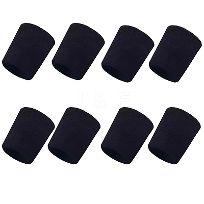 8Pcs Polyester Sports Wristbands AJEW-CN0004-72-1