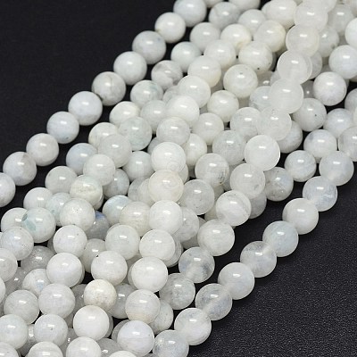 Natural Rainbow Moonstone Beads Strands G-F602-03-8mm-1